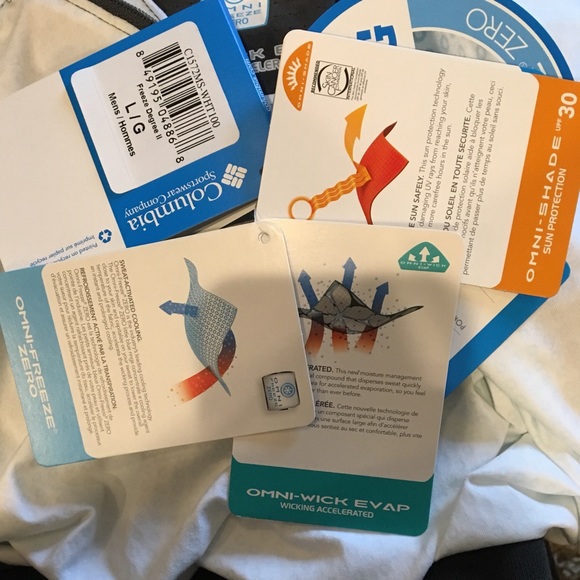 Menâs Columbia Sweat Wick Half Zip - Picture 7 of 11